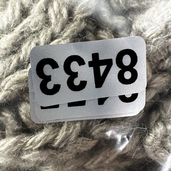 Alps Sweater Womens Medium Beige Button Bobbles Chunky Cable Cardigan Wool Poms - Picture 12 of 12